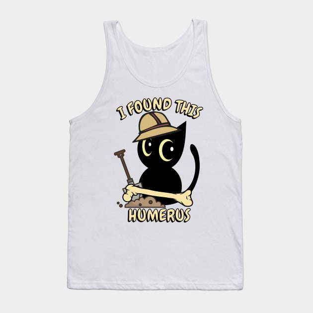 Funny cat is an archaeologist Tank Top by Pet Station